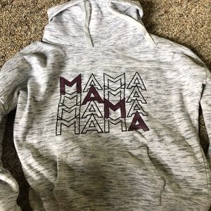 Mama cowl neck sweatshirt